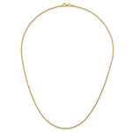 Herco Gold Solid Spiga Chain - 14k Yellow Gold / 1.3 mm / 18 in