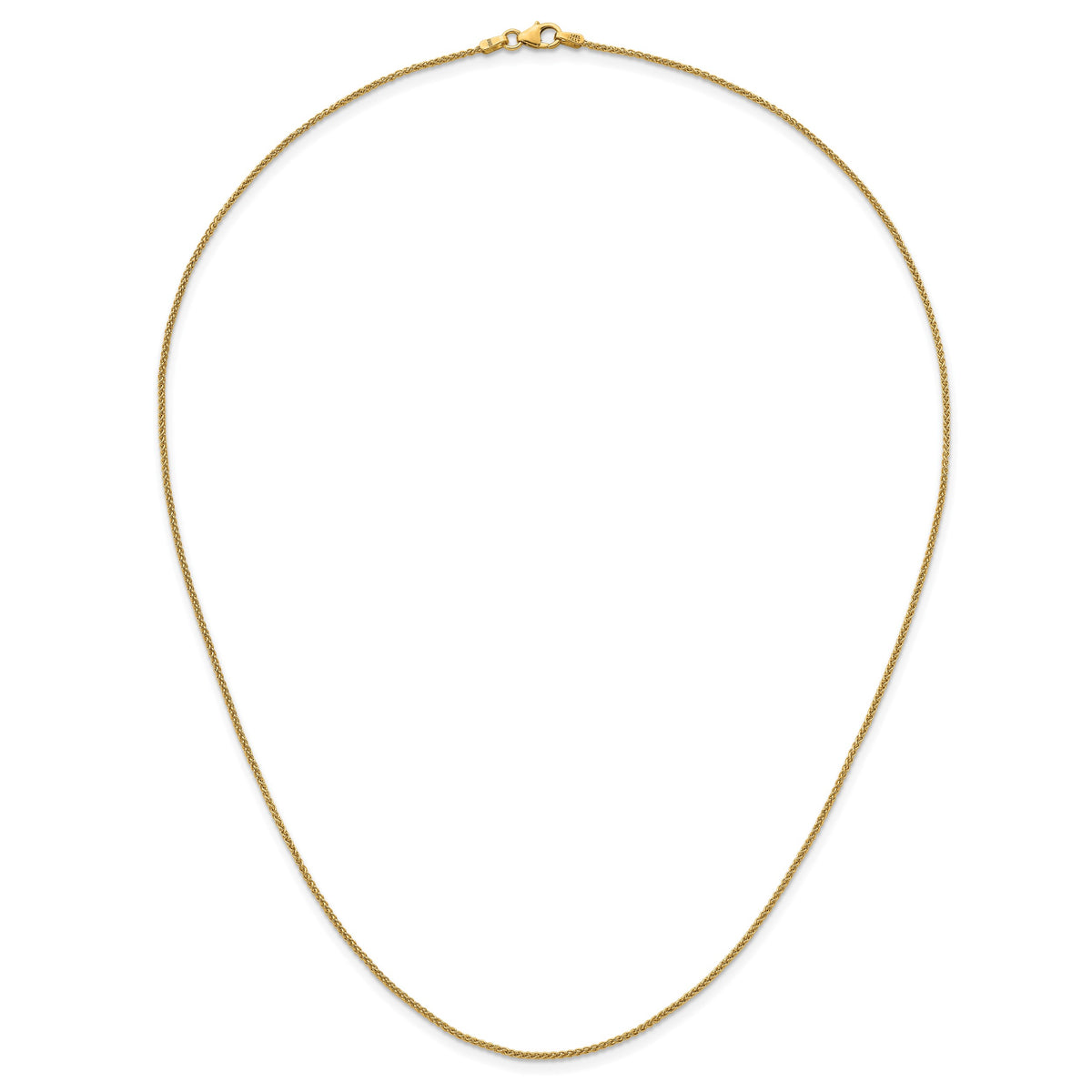 Herco Gold Solid Spiga Chain - 14k Yellow Gold / 1.3 mm / 20 in