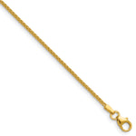 Herco Gold Solid Spiga Chain - 18k Yellow Gold / 1.5 mm / 22 in