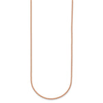 Herco Gold Solid Spiga Chain - 14k Rose Gold / 1.7 mm / 18 in