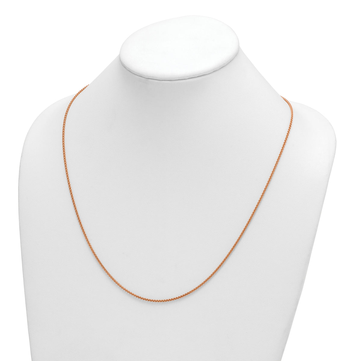 Herco Gold Solid Spiga Chain - 14k Rose Gold / 1.7 mm / 24 in