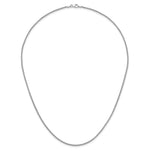 Herco Gold Solid Spiga Chain - 14k White Gold / 1.7 mm / 20 in