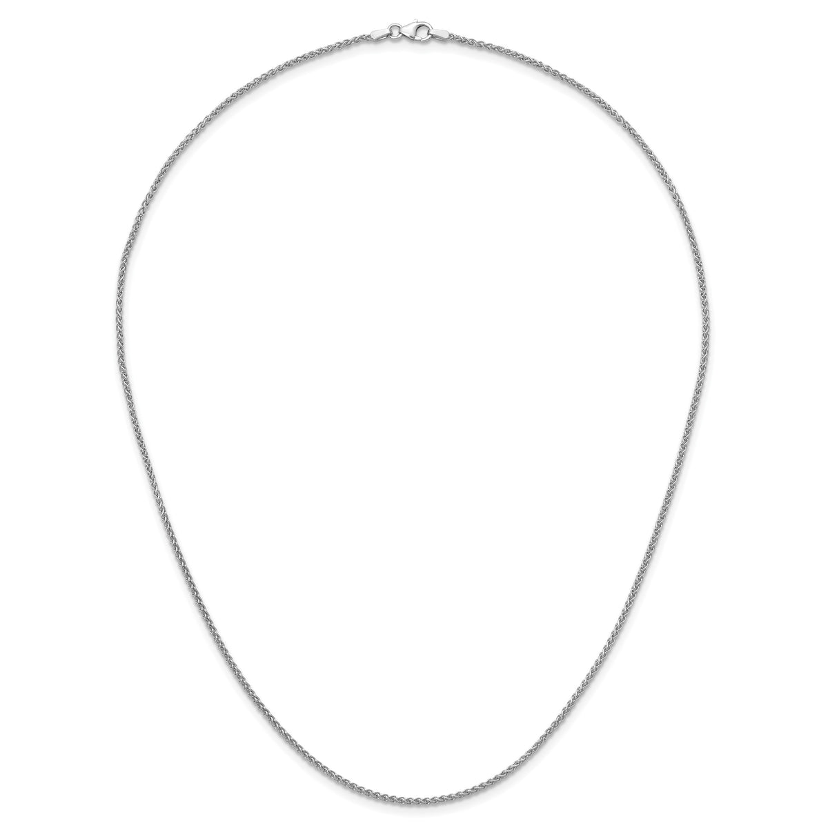Herco Gold Solid Spiga Chain - 14k White Gold / 1.7 mm / 20 in