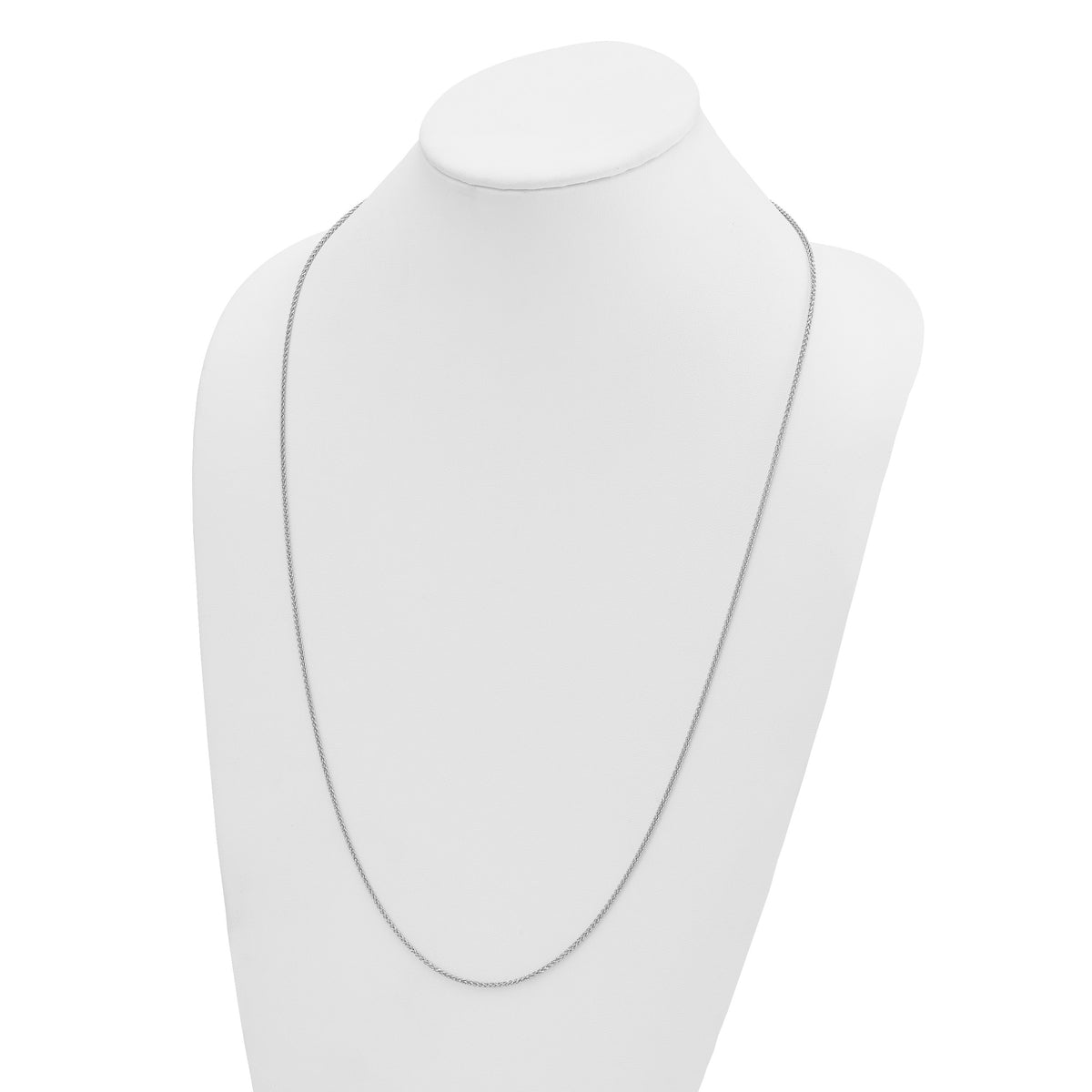 Herco Gold Solid Spiga Chain - 14k White Gold / 1.7 mm / 30 in