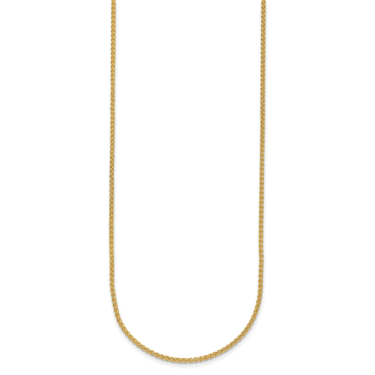 Herco Gold Solid Spiga Chain - 14k Yellow Gold / 1.7 mm / 16 in