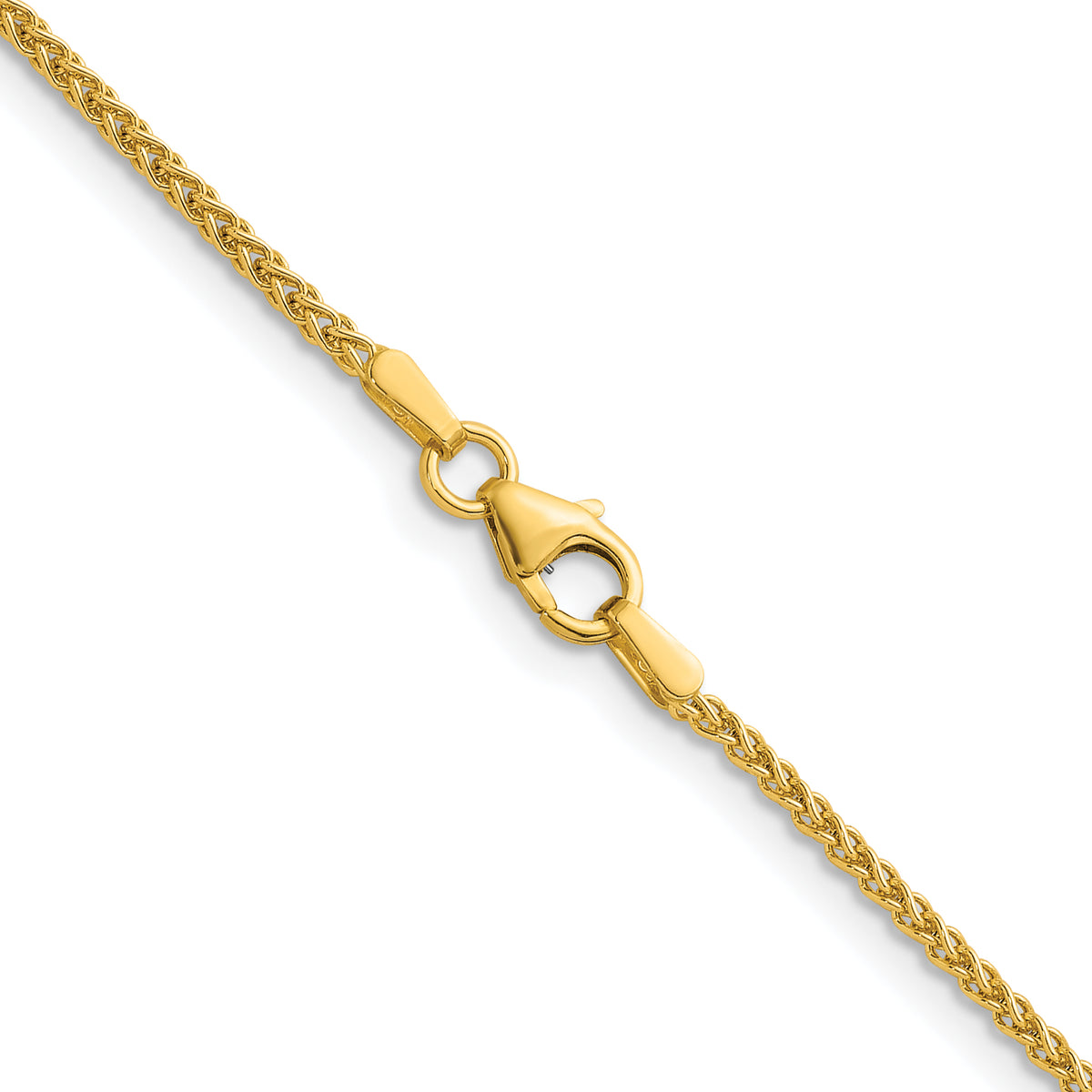 Herco Gold Solid Spiga Chain - 14k Yellow Gold / 1.7 mm / 16 in