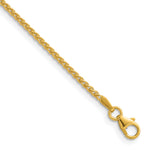 Herco Gold Solid Spiga Chain - 14k Yellow Gold / 1.7 mm / 16 in