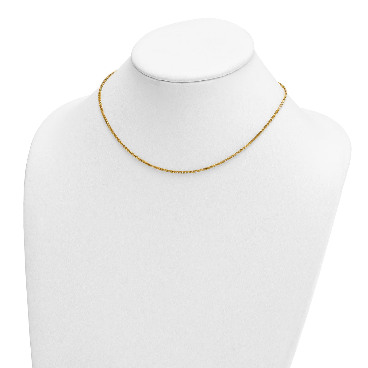 Herco Gold Solid Spiga Chain - 14k Yellow Gold / 1.7 mm / 16 in
