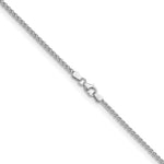 Herco Gold Solid Spiga Chain - 14k White Gold / 2.1 mm / 16 in