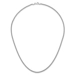 Herco Gold Solid Spiga Chain - 14k White Gold / 2.1 mm / 18 in