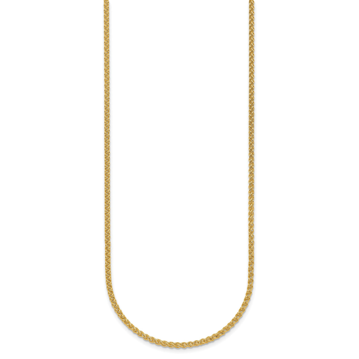 Herco Gold Solid Spiga Chain - 14k Yellow Gold / 2.1 mm / 16 in