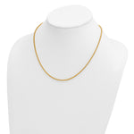Herco Gold Solid Spiga Chain - 14k Yellow Gold / 2.1 mm / 18 in