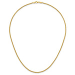 Herco Gold Solid Spiga Chain - 14k Yellow Gold / 2.1 mm / 18 in