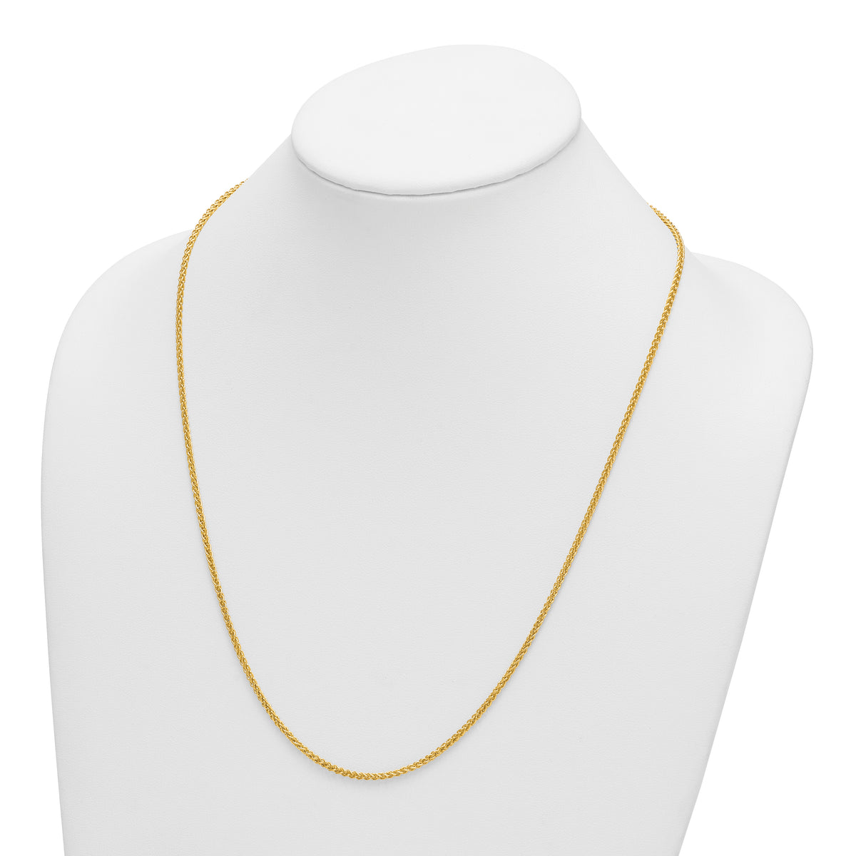 Herco Gold Solid Spiga Chain - 14k Yellow Gold / 2.1 mm / 24 in