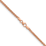 Herco Gold Solid Spiga Chain - 14k Rose Gold / 2.5 mm / 18 in