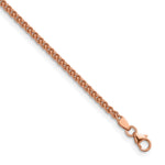 Herco Gold Solid Spiga Chain - 14k Rose Gold / 2.5 mm / 18 in