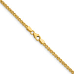 Herco Gold Solid Spiga Chain - 14k Yellow Gold / 2.5 mm / 16 in