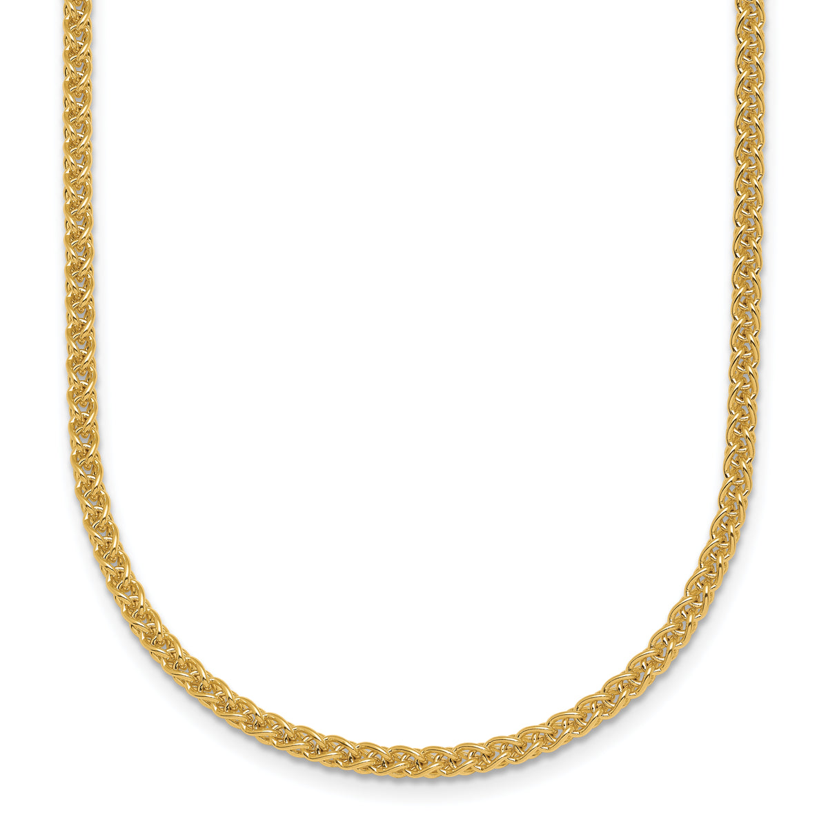Herco Gold Solid Spiga Chain - 14k Yellow Gold / 2.5 mm / 16 in