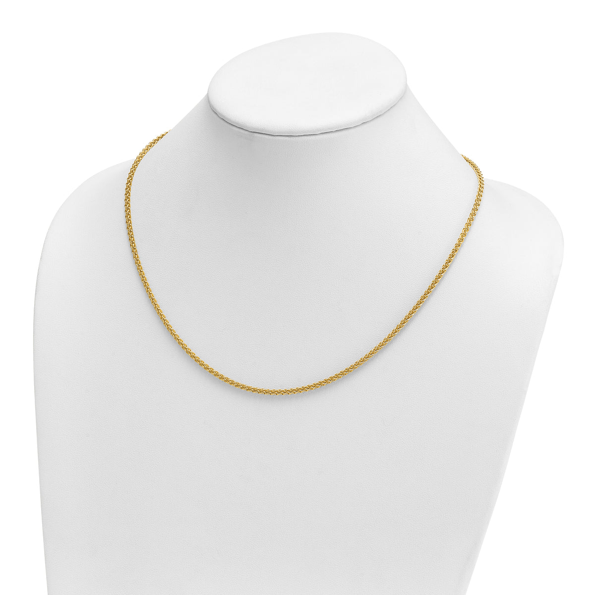 Herco Gold Solid Spiga Chain - 14k Yellow Gold / 2.5 mm / 20 in
