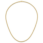 Herco Gold Solid Spiga Chain - 14k Yellow Gold / 2.5 mm / 20 in
