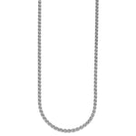 Herco Gold Solid Spiga Chain - 14k White Gold / 3.3 mm / 16 in