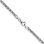 Herco Gold Solid Spiga Chain - 14k White Gold / 3.3 mm / 16 in