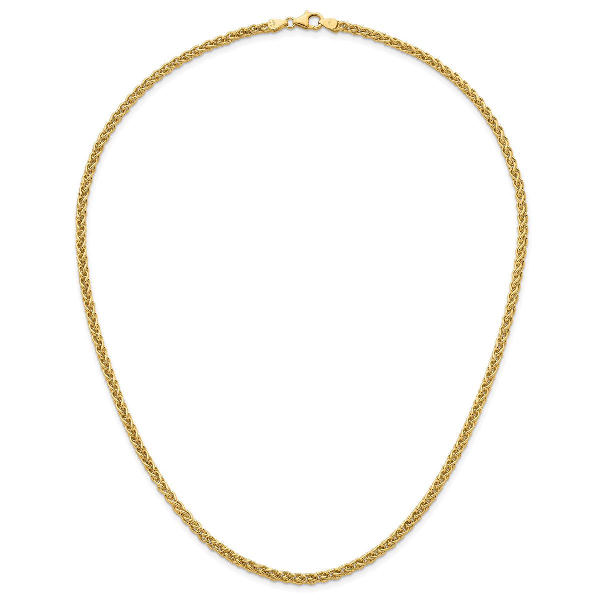 Herco Gold Solid Spiga Chain - 14k Yellow Gold / 3.3 mm / 20 in