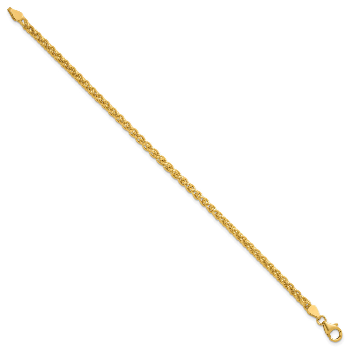 Herco Gold Solid Spiga Chain Bracelet - 14k Yellow Gold / 3.3 mm / 7.25 in