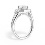 Katherine Asscher Cut Lab Grown Diamond Platinum Engagement Ring - View 3