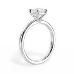 Angela Asscher Cut Lab Grown Diamond Platinum Engagement Ring - View 4