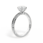 Gail Asscher Cut Lab Grown Diamond Platinum Engagement Ring - View 2