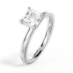 Angela Asscher Cut Lab Grown Diamond 14Kt White Gold Engagement Ring - View 3