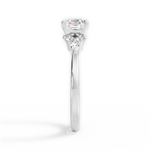 Cynthia Asscher Cut Lab Grown Diamond 18Kt White Gold Engagement Ring - View 4