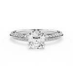Gail Asscher Cut Lab Grown Diamond Platinum Engagement Ring