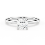 Cara Asscher Cut Lab Grown Diamond 14Kt White Gold Engagement Ring