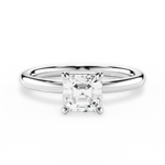 Angela Asscher Cut Lab Grown Diamond 14Kt White Gold Engagement Ring