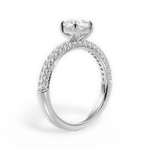 Kylie Cushion Cut Lab Grown Diamond 14Kt White Gold Engagement Ring - View 2