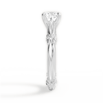 Claire Cushion Cut Lab Grown Diamond Platinum Engagement Ring - View 3
