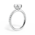 Elsie Cushion Cut Lab Grown Diamond 14Kt White Gold Engagement Ring - View 4