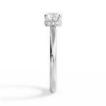 Brianna Cushion Cut Lab Grown Diamond 14Kt White Gold Engagement Ring - View 2