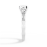 Aaliyah Cushion Cut Lab Grown Diamond 14Kt White Gold Engagement Ring - View 3