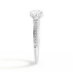Gail Cushion Cut Lab Grown Diamond 18Kt White Gold Engagement Ring - View 2