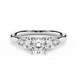 Cecilia Cushion Cut Lab Grown Diamond Platinum Engagement Ring
