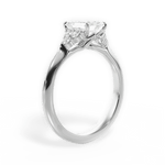 Celeste Emerald Cut Lab Grown Diamond 14Kt White Gold Engagement Ring - View 2