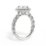Belinda Heart Cut Lab Grown Diamond 18Kt White Gold Engagement Ring - View 2