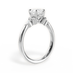 Cynthia Heart Cut Lab Grown Diamond Platinum Engagement Ring - View 2