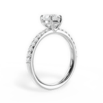 Elsie Heart Cut Lab Grown Diamond 14Kt White Gold Engagement Ring - View 4