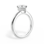 Brianna Heart Cut Lab Grown Diamond 14Kt White Gold Engagement Ring - View 4