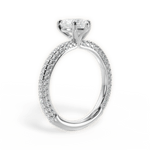 Kristen Heart Cut Lab Grown Diamond 14Kt White Gold Engagement Ring - View 2