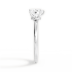 Cara Heart Cut Lab Grown Diamond 18Kt White Gold Engagement Ring - View 3